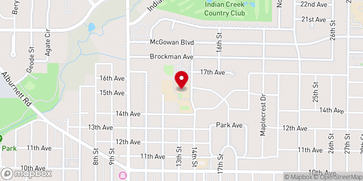 Map showing location of St Joseph Catholic School