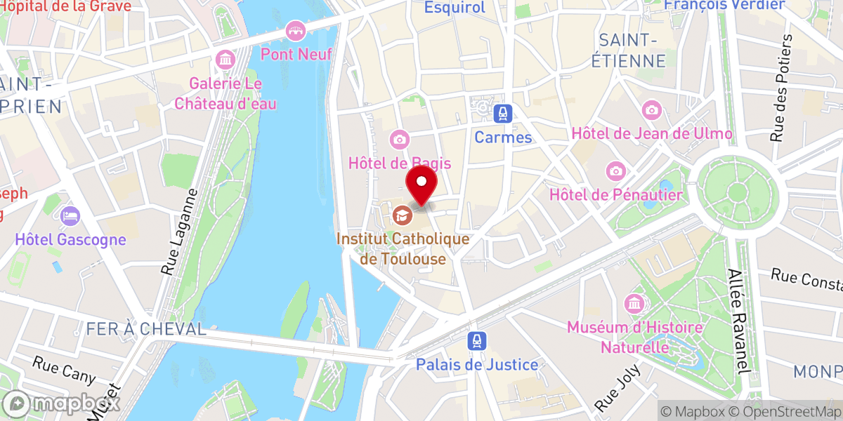 Map showing location of Chapelle Sainte-Claire du Salin