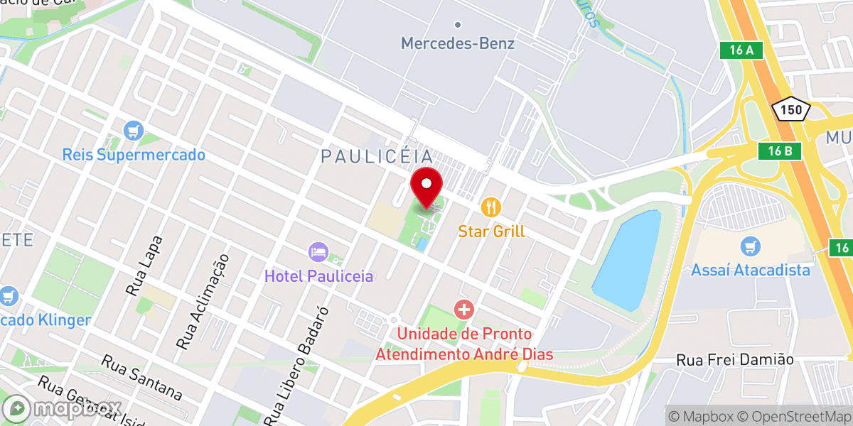 Map showing location of Santuário Nossa Senhora Aparecida