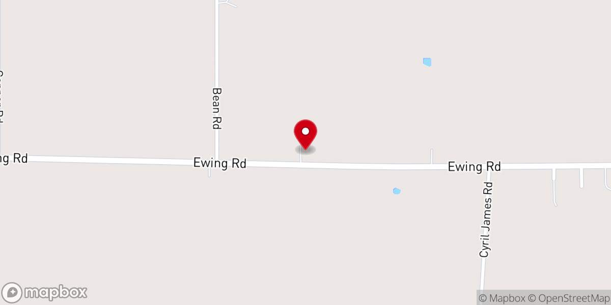 Map showing location of Rescue Free Will Baptist Church