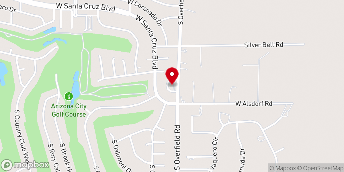 Map showing location of Arizona City Evangelical Methodist Church