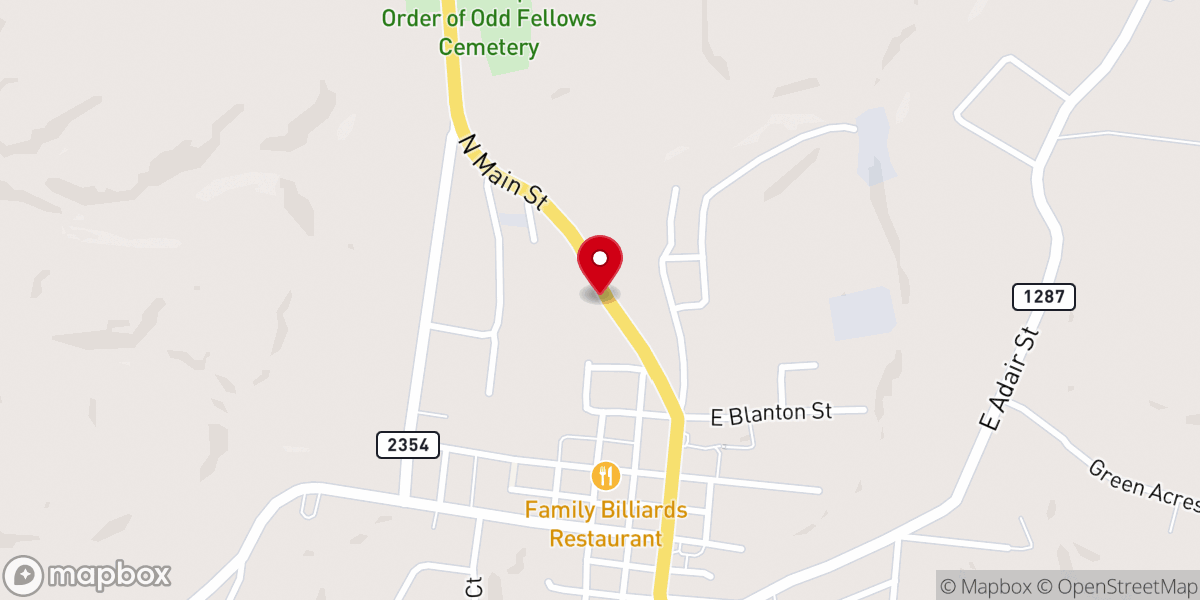 Map showing location of The Pentecostals Of Owenton