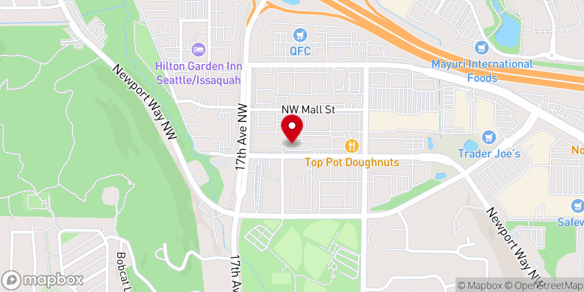 Map showing location of KidVantage Issaquah