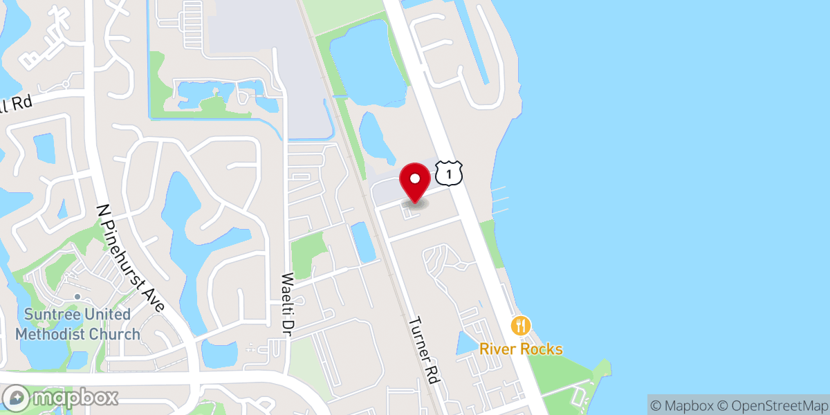 Map showing location of Unitarian Universalist Friendship Fellowship