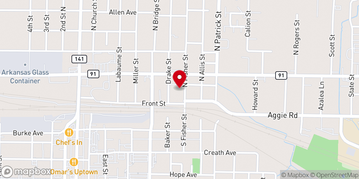 Map showing location of Church of God In Christ International