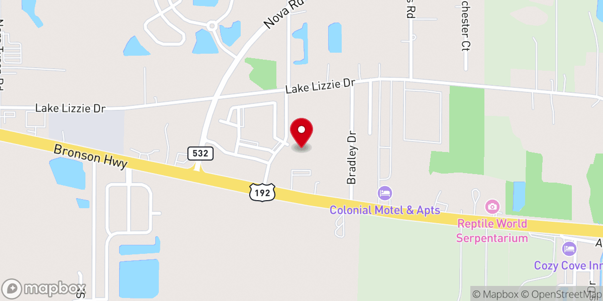 Map showing location of Grace Community Church