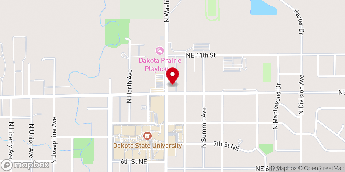 Map showing location of Our Savior Lutheran Church