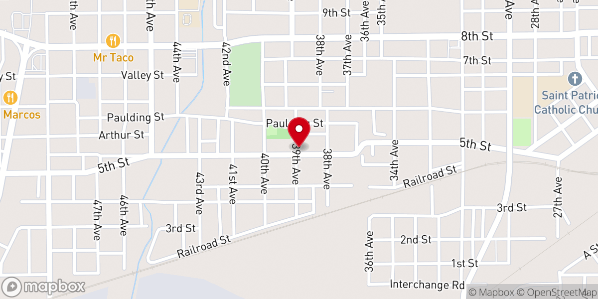 Map showing location of Church Min Ans Friends