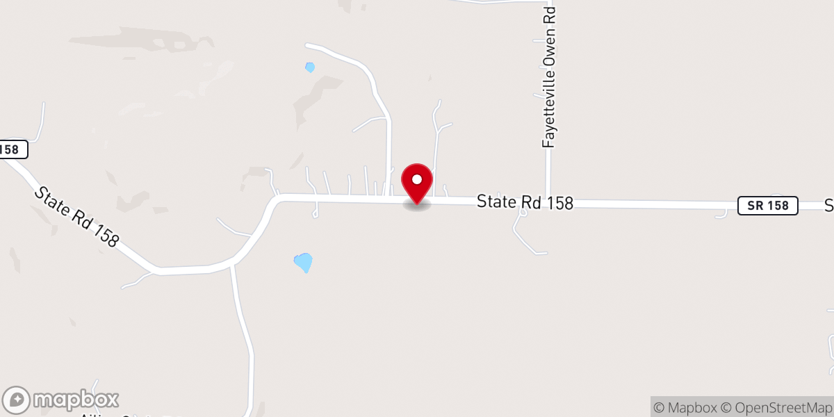 Map showing location of House of Prayer - Fayetteville , Indiana