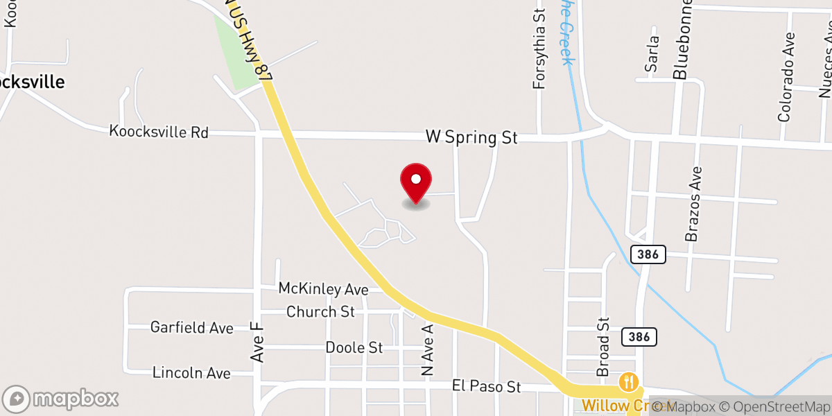 Map showing location of Mason Community Church