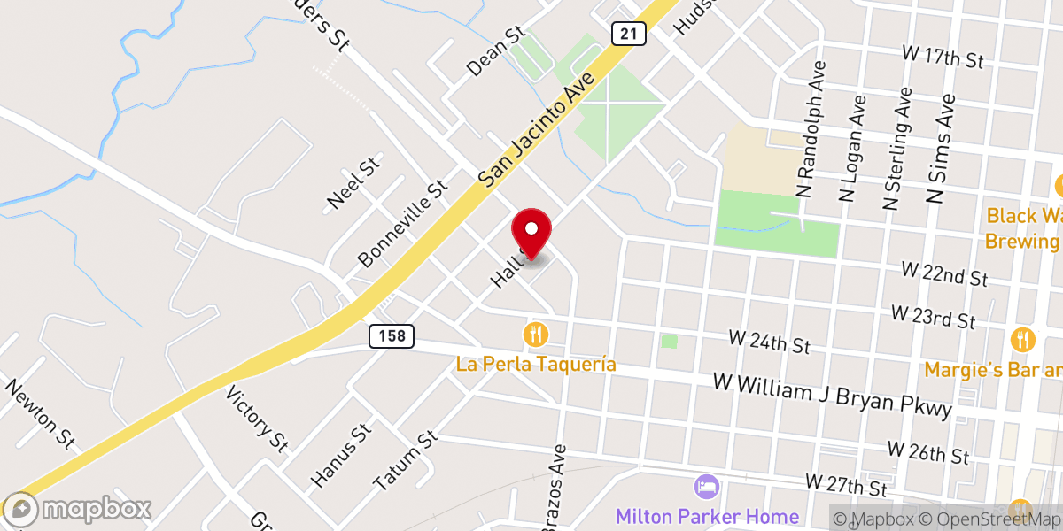 Map showing location of Santa Teresa Catholic Church