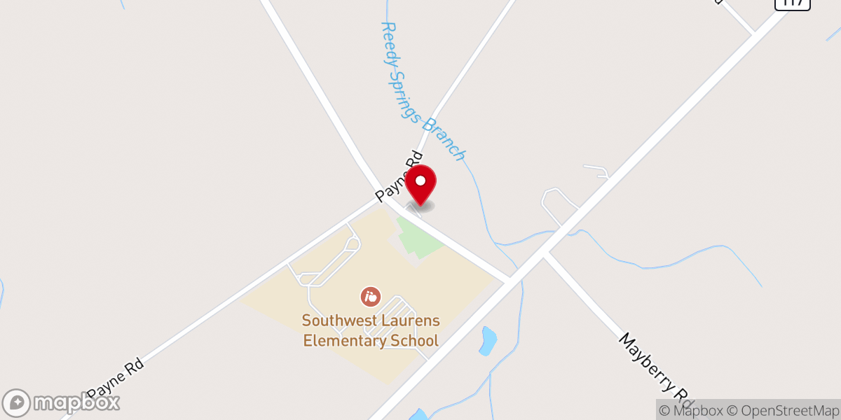 Map showing location of Mt Zion Baptist Church