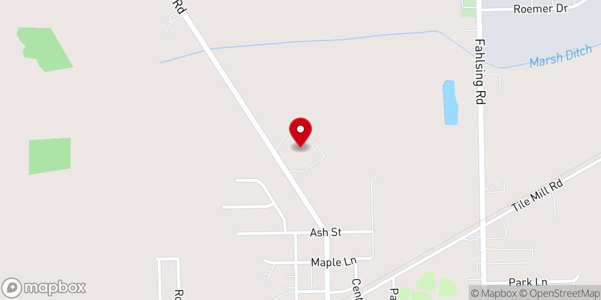 Map showing location of Woodburn Missionary Church
