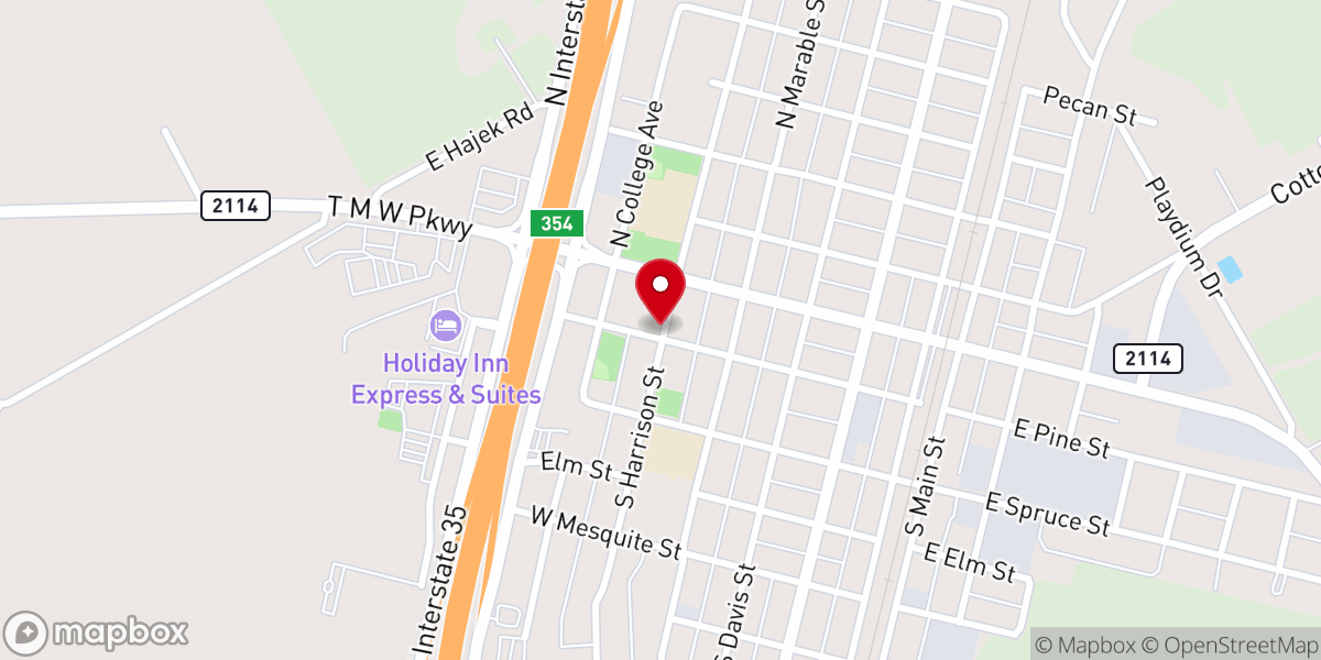 Map showing location of Bold Spring Baptist Church
