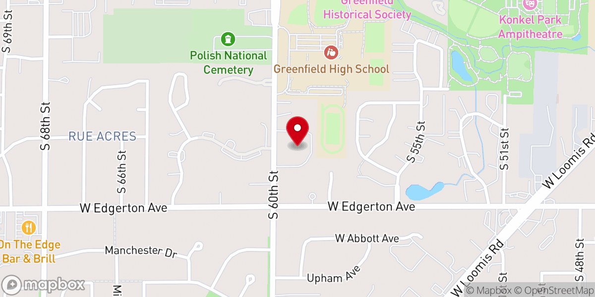Map showing location of Elim Tabernacle