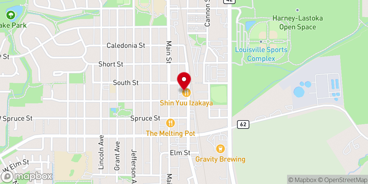 Map showing location of Boulder County Community Church