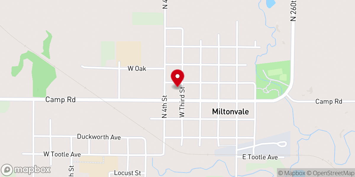 Map showing location of Christian Church