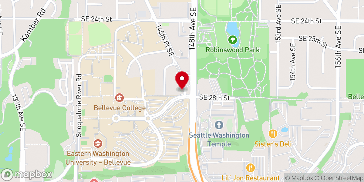 Map showing location of Champions Centre Bellevue