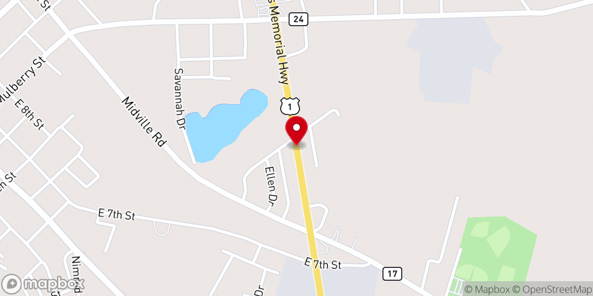 Map showing location of Faith Hope and Deliverance Outreach Ministries, Louisville GA