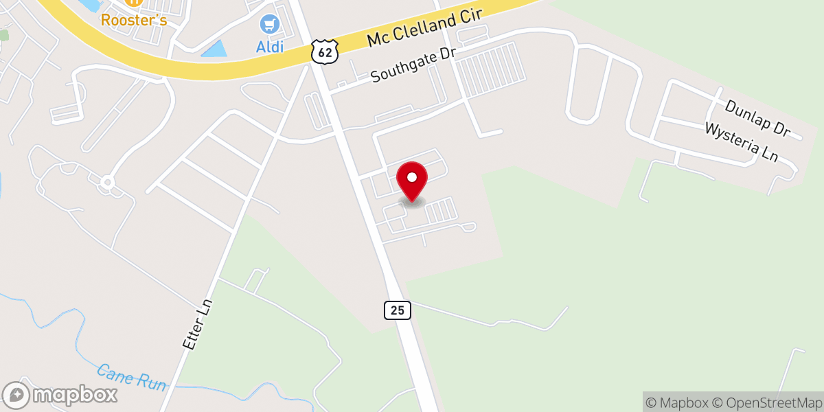 Map showing location of First Baptist Church