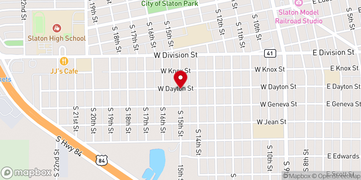 Map showing location of Westview Baptist