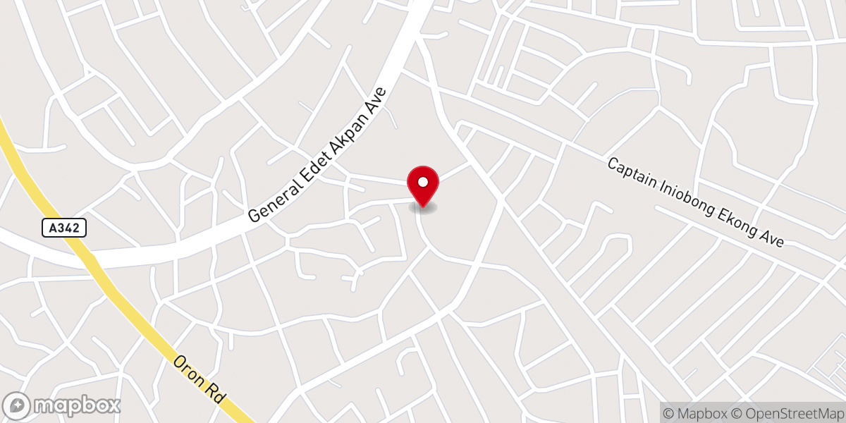 Map showing location of New Birth Bible Church, New Avenue,
