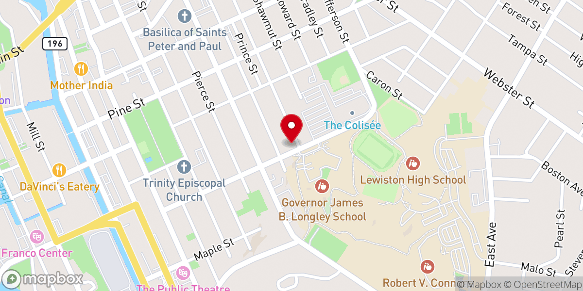 Map showing location of Friends