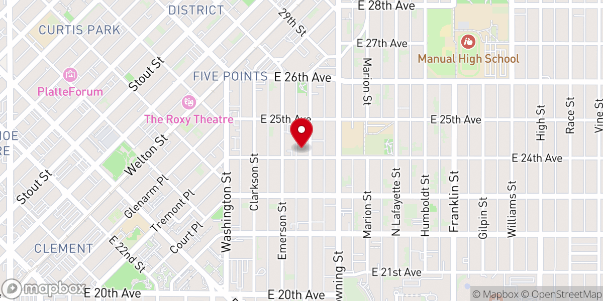 Map showing location of Zion Baptist Church