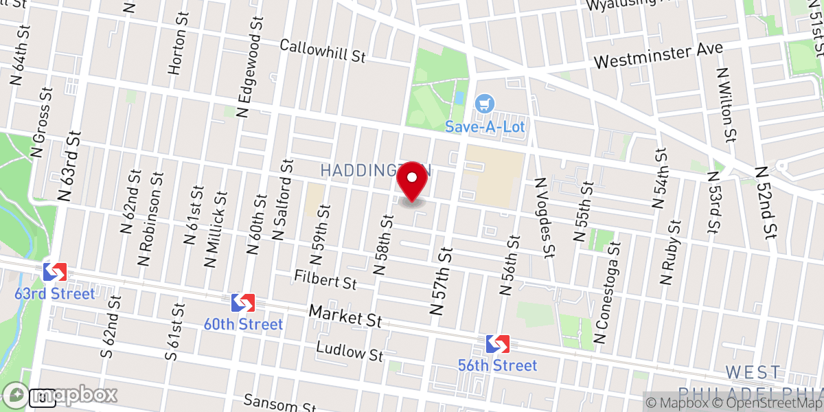 Map showing location of Mt Carmel Baptist Church