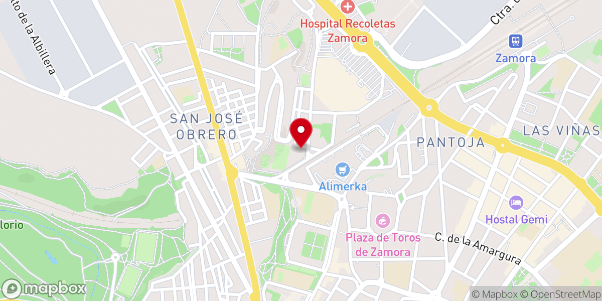 Map showing location of Parroquia de San Benito