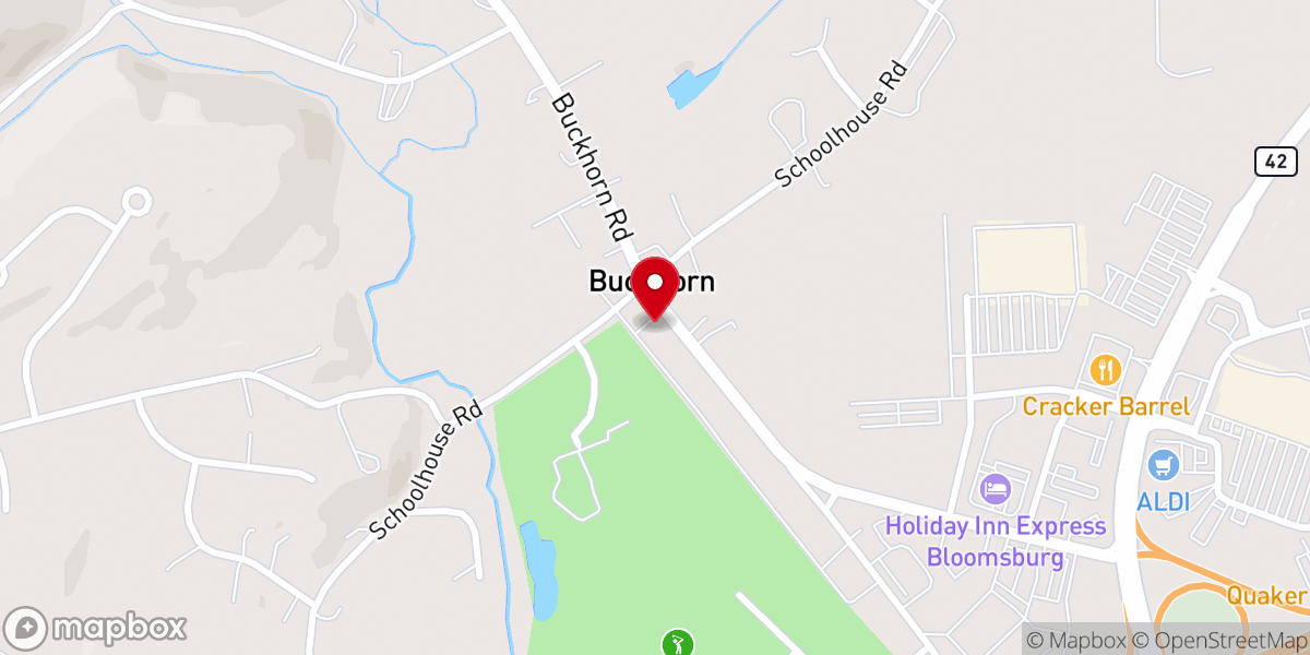 Map showing location of Victory Baptist Church