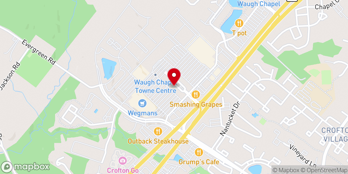 Map showing location of Mission Escape Rooms