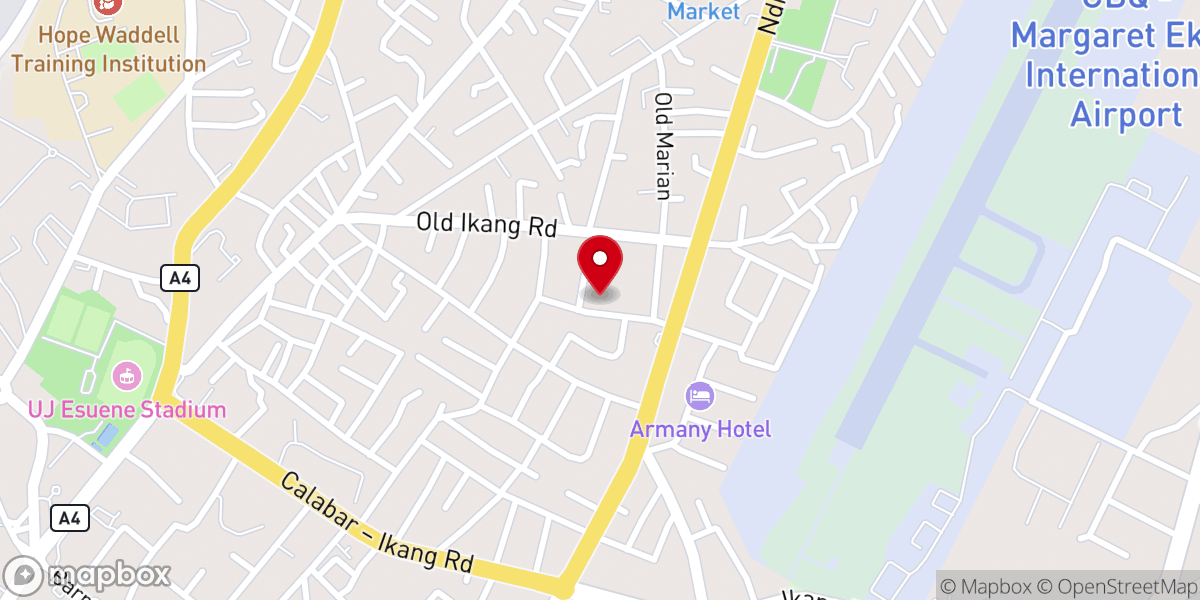 Map showing location of Liberty Gospel Church