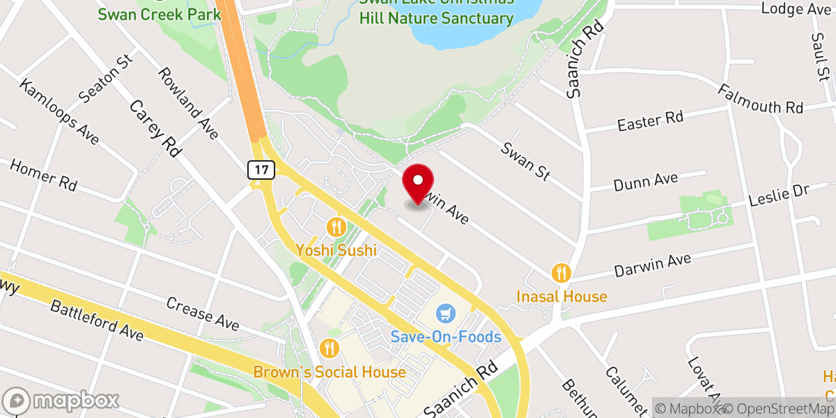Map showing location of New Hope Baptist