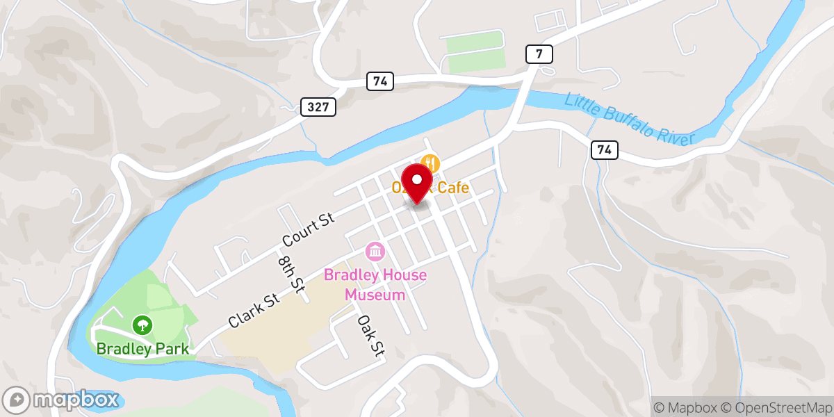 Map showing location of Nelms Gallery