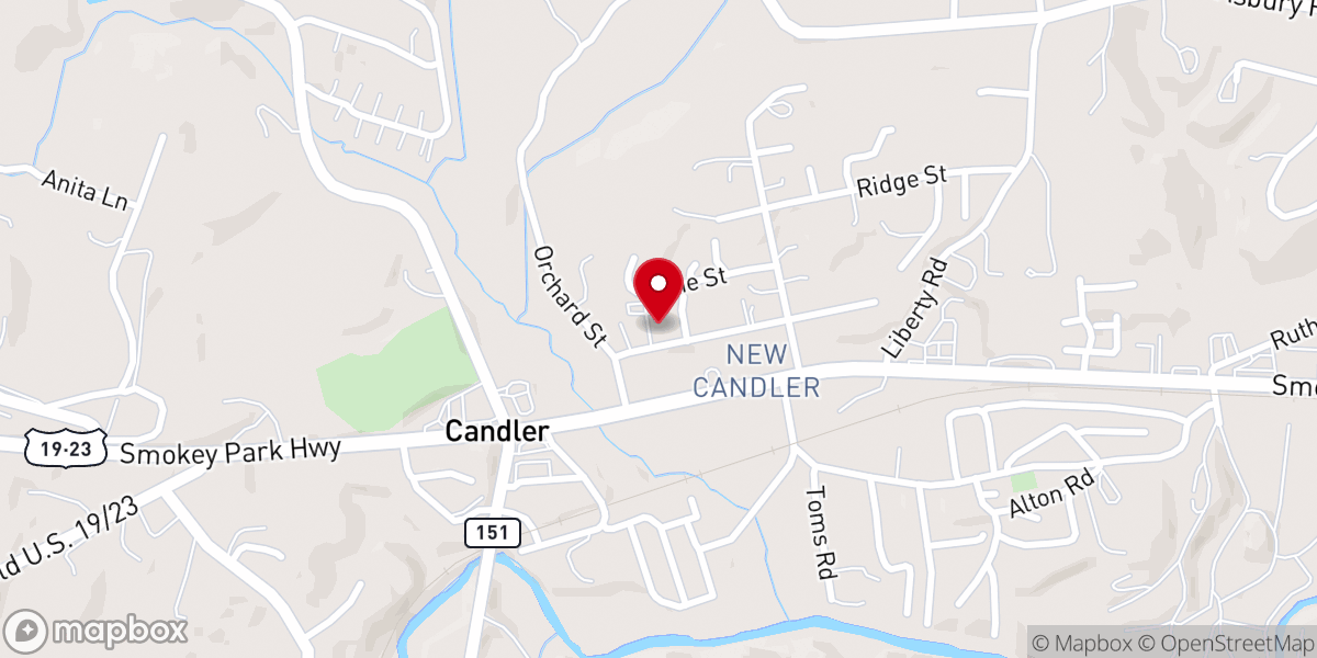 Map showing location of True Vine Church