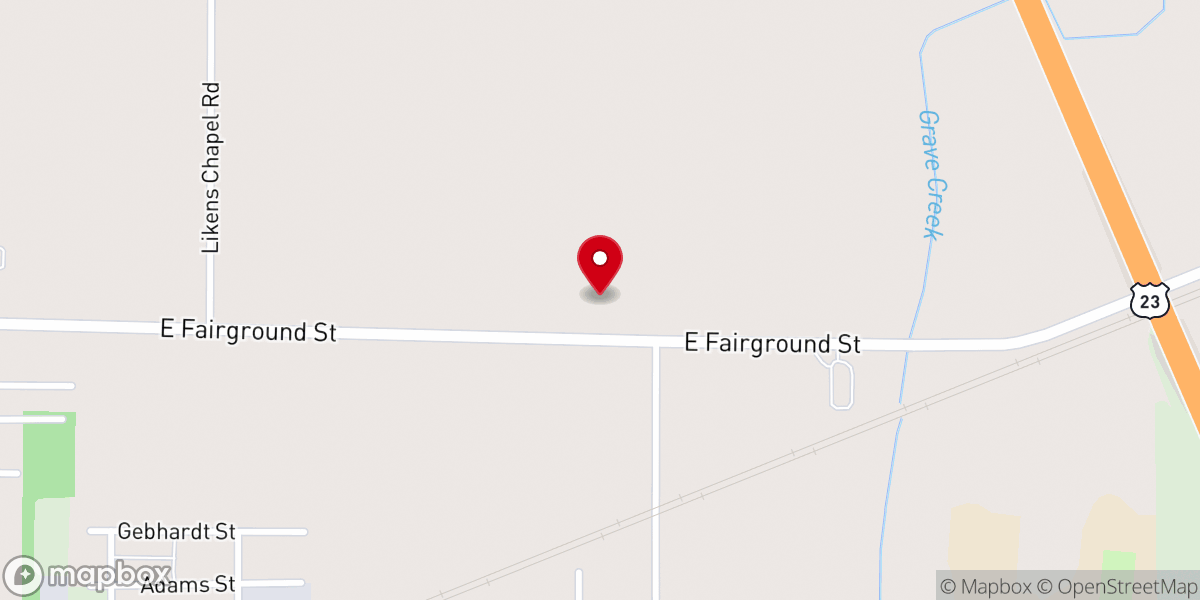 Map showing location of Victory Center Church of God
