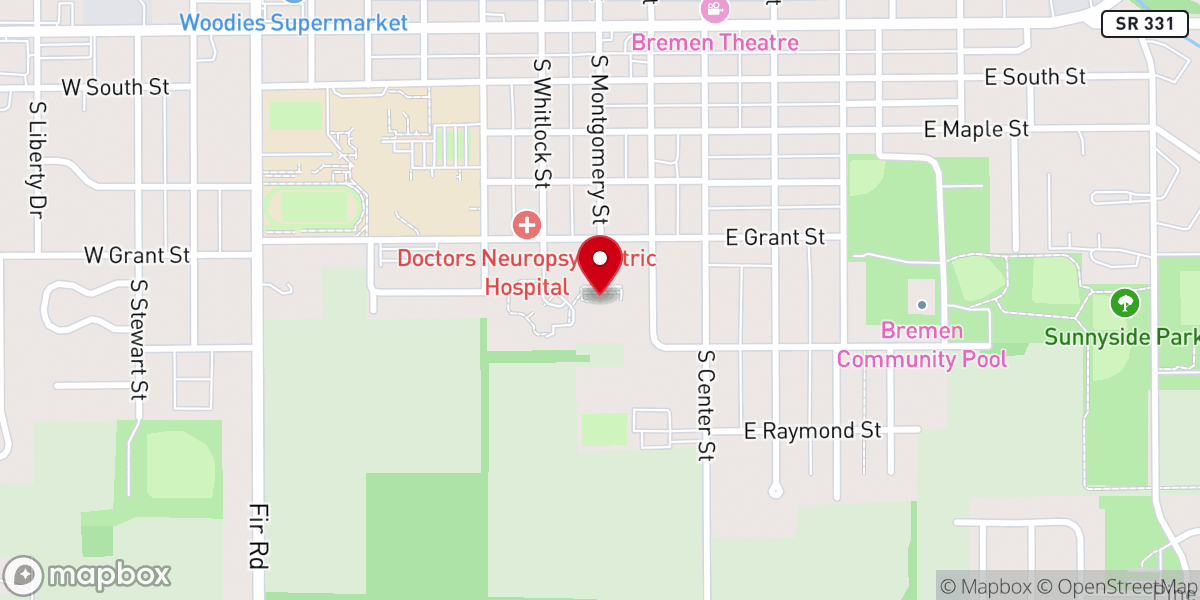 Map showing location of Oakhaven Community