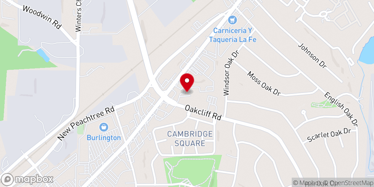 Map showing location of Iglesia Pentecostal Divina Trinidad