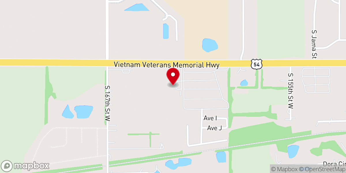 Map showing location of N' Step Ministries