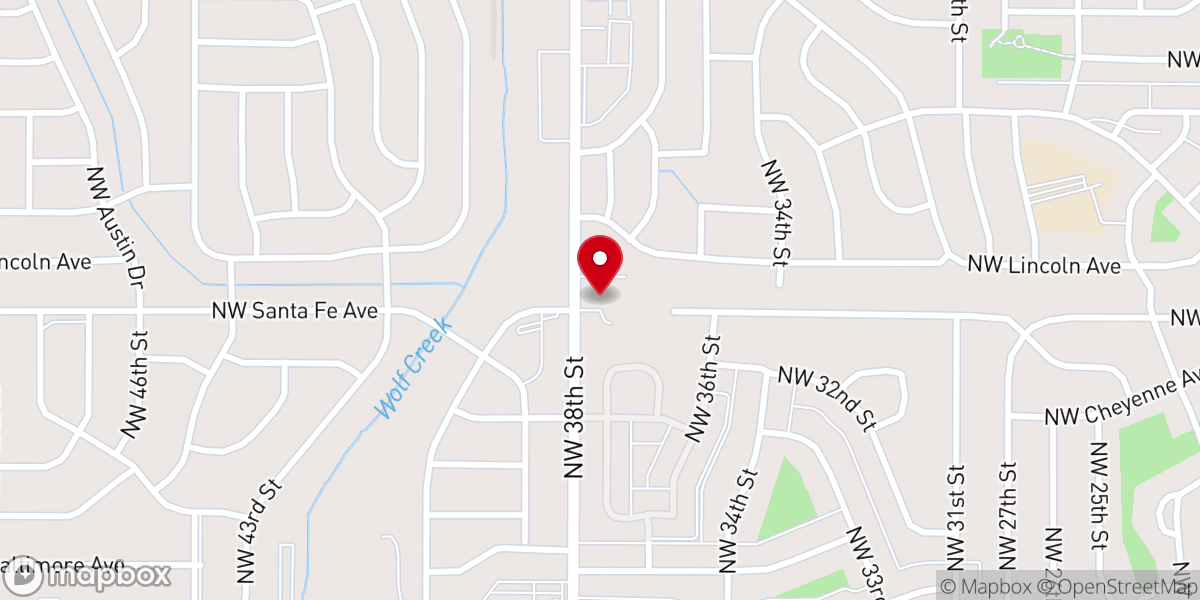 Map showing location of Holy Cross Lutheran Church