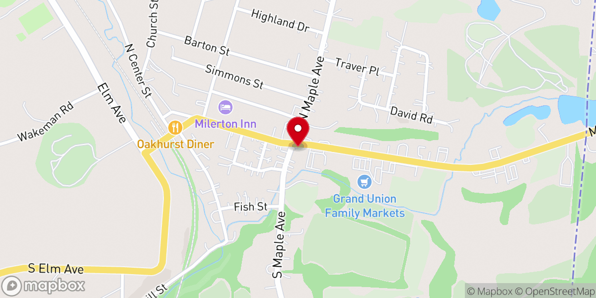 Map showing location of North East Baptist Church