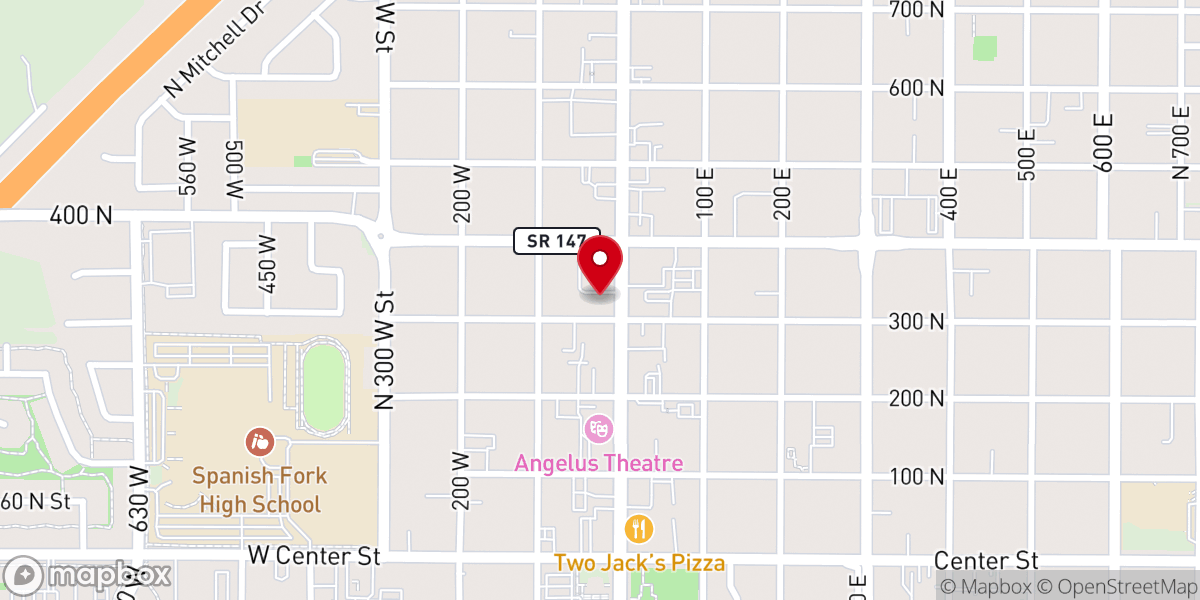 Map showing location of SF Floral