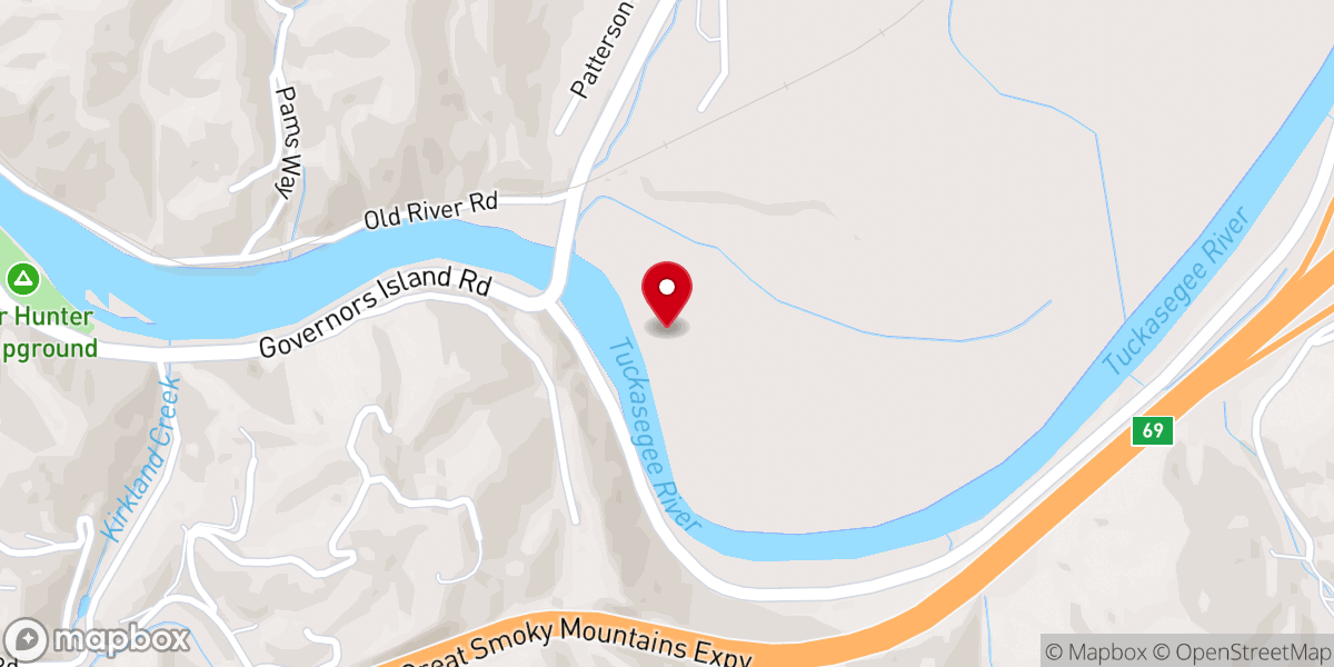 Map showing location of Darnell Farms