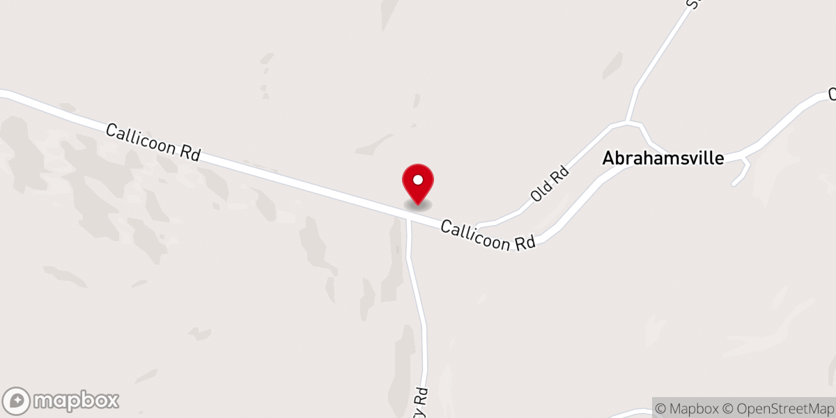 Map showing location of Christ Community Church of Abrahamsville
