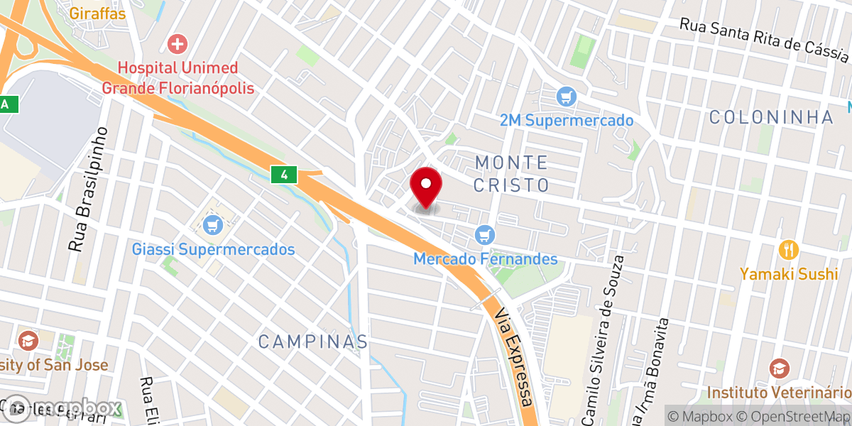 Map showing location of AD Monte Cristo
