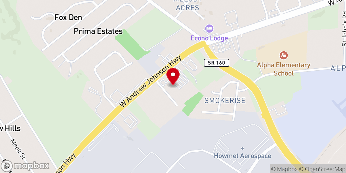 Map showing location of Avenue Dream Center