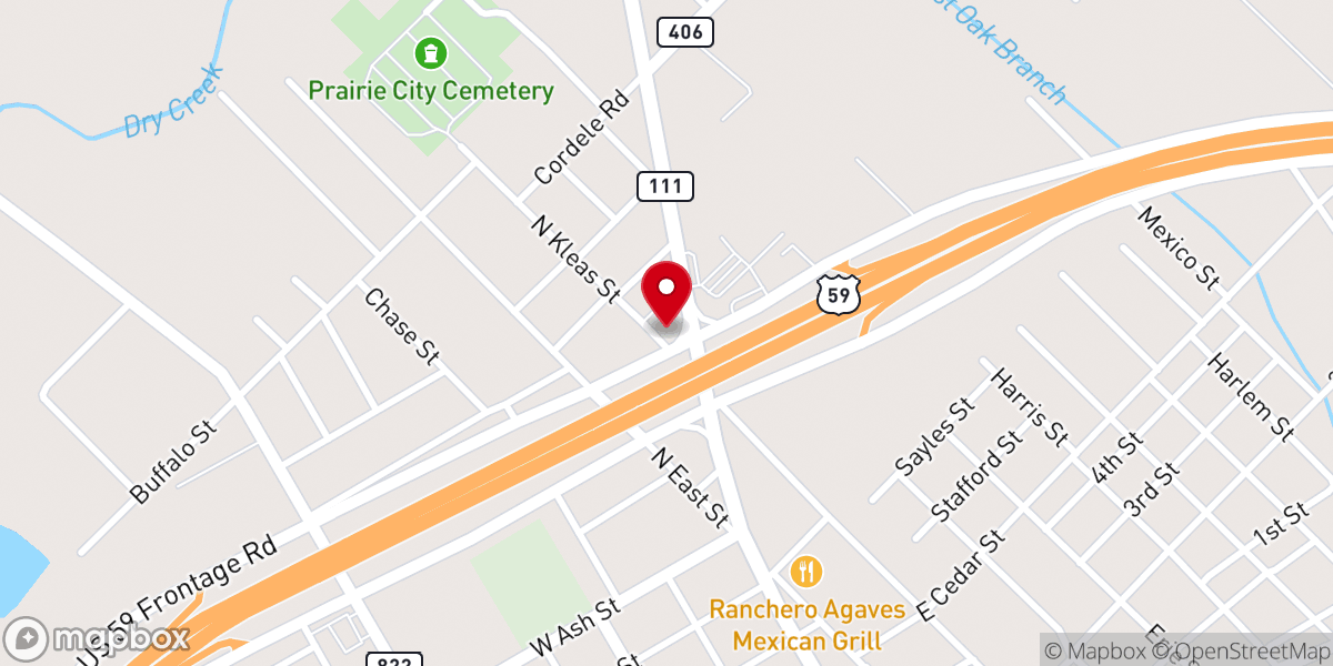 Map showing location of Baptist Temple Church