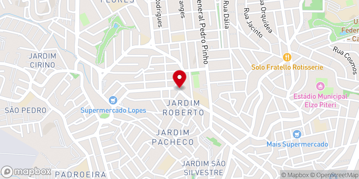 Map showing location of Igreja Batista EsperanÇA Osasco