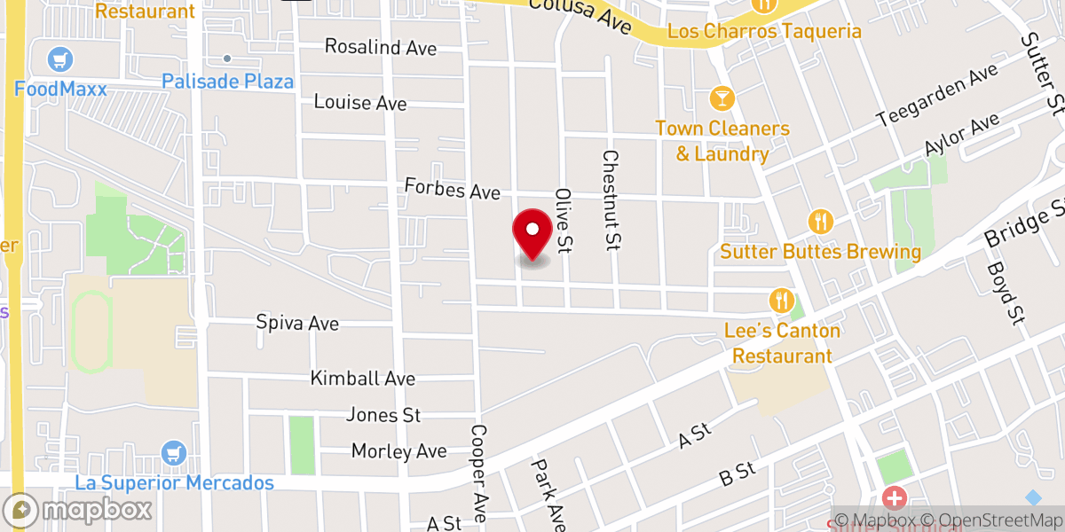Map showing location of Templo de Alabanza